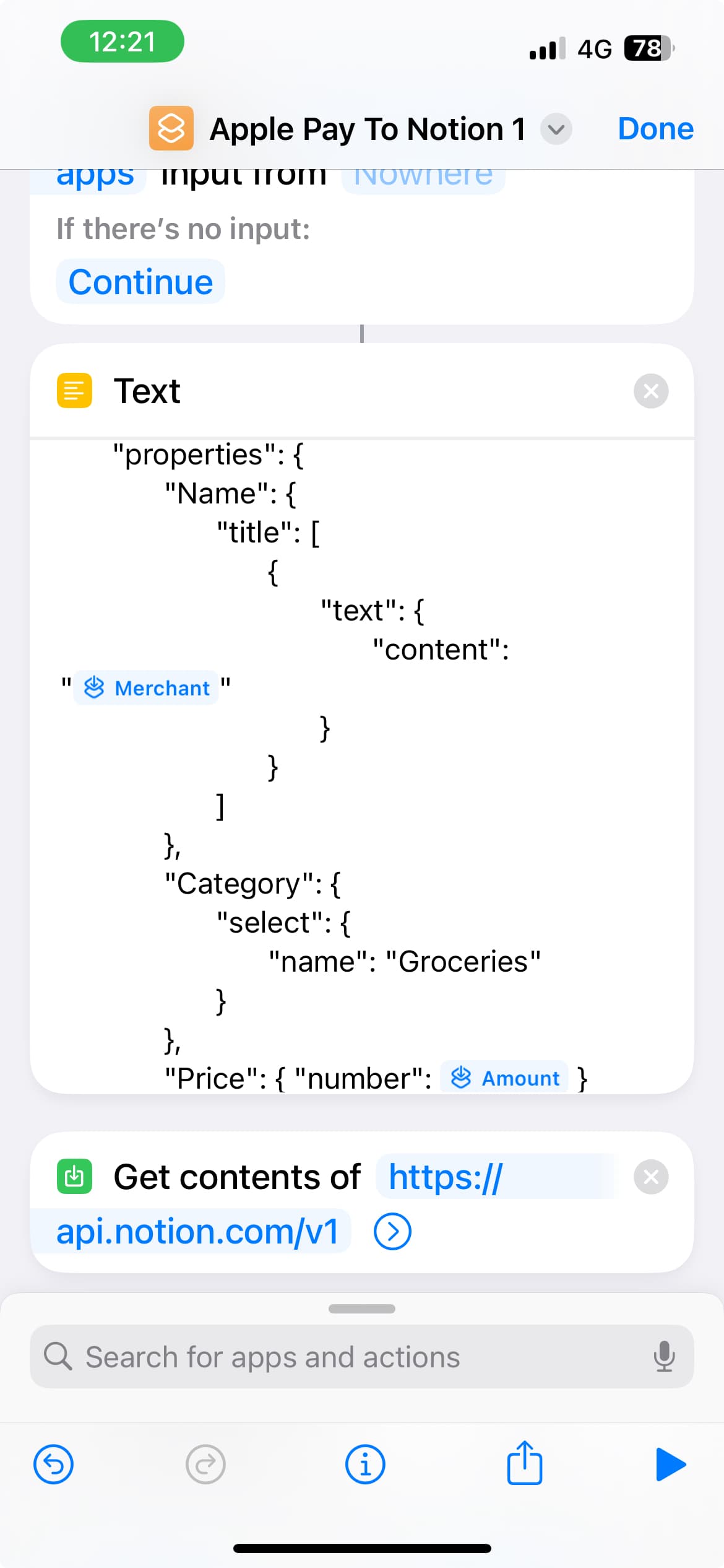 Json In Apple Shortcuts