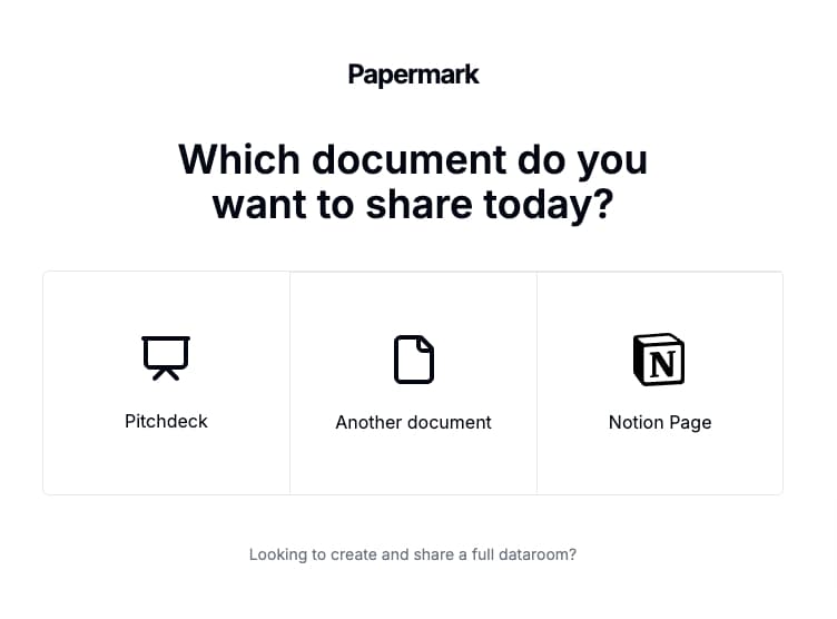 Papermark Type Of Documents