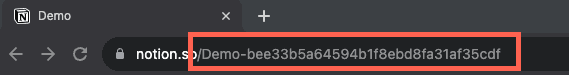 Notion database id