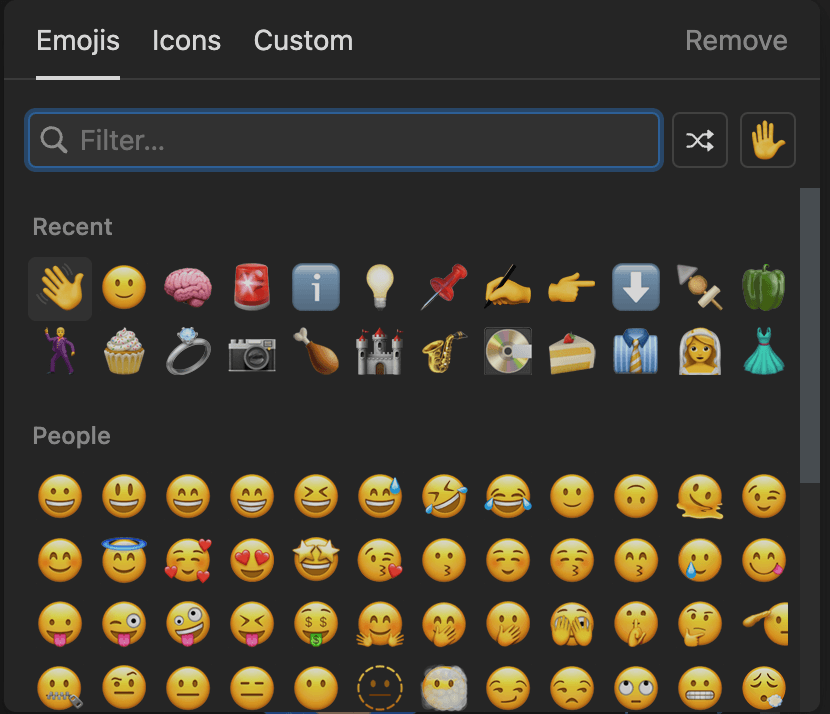 Notion emoji picker