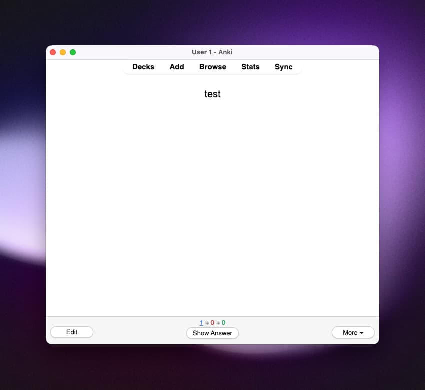 Anki Note Screen Shot