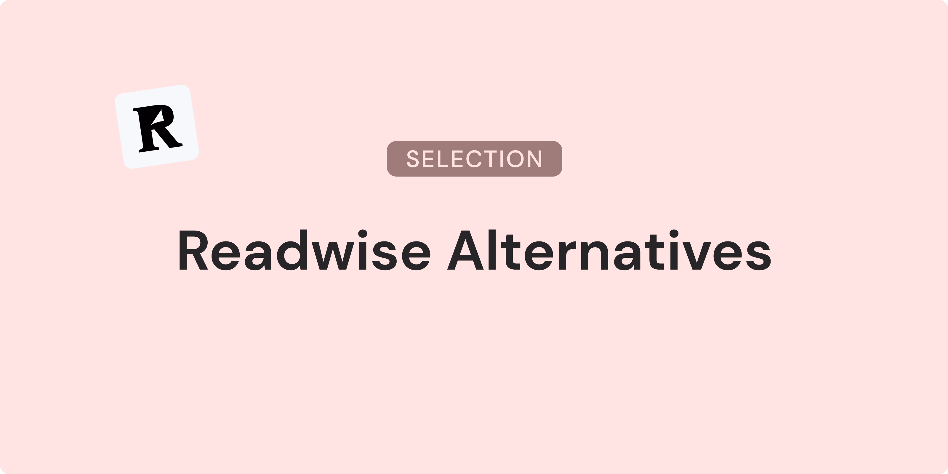 Best Alternatives to Readwise for Notion and Obsidian image