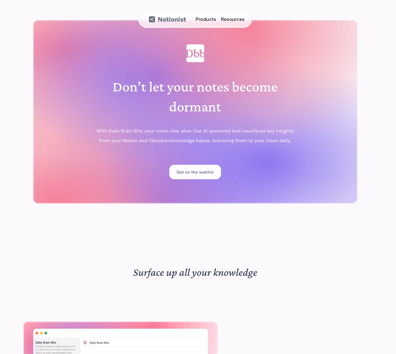 Daily Brain Bits Website